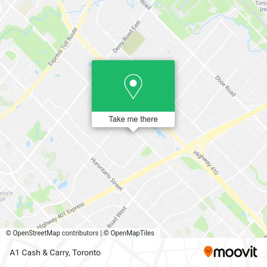 A1 Cash & Carry map