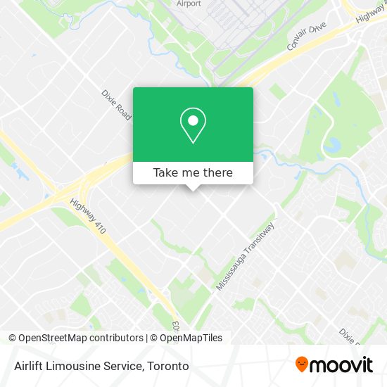 Airlift Limousine Service map