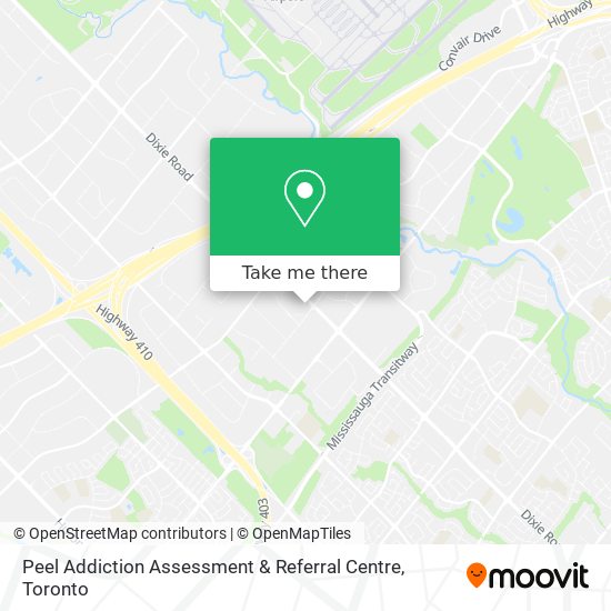 Peel Addiction Assessment & Referral Centre map