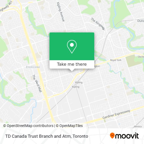 TD Canada Trust Branch and Atm map