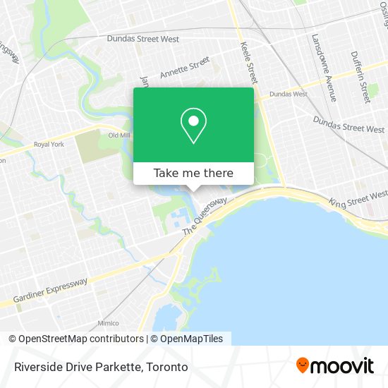 Riverside Drive Parkette map