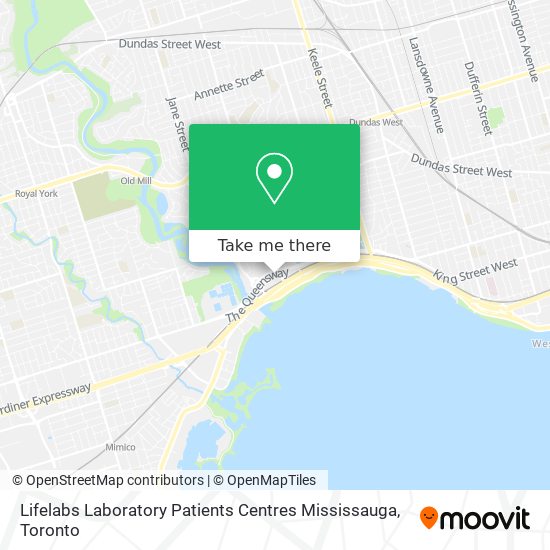 Lifelabs Laboratory Patients Centres Mississauga map