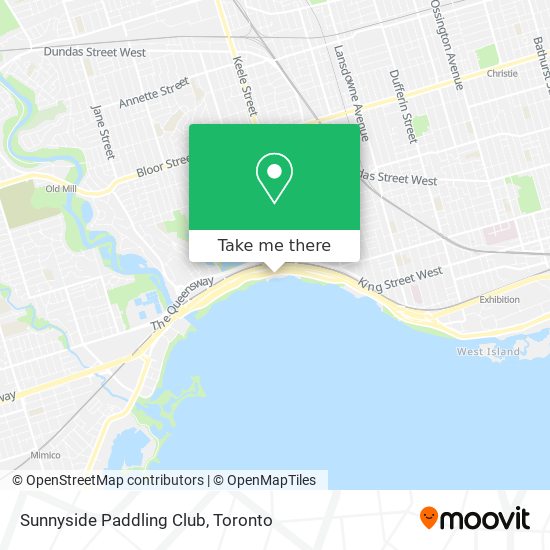 Sunnyside Paddling Club map