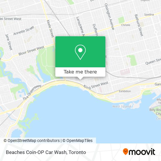 Beaches Coin-OP Car Wash map