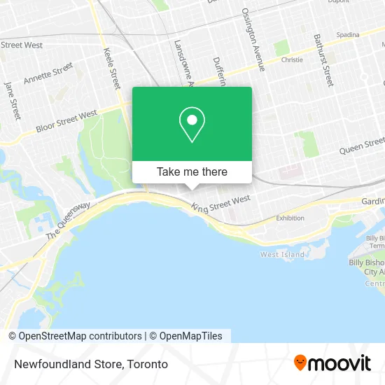 Newfoundland Store map