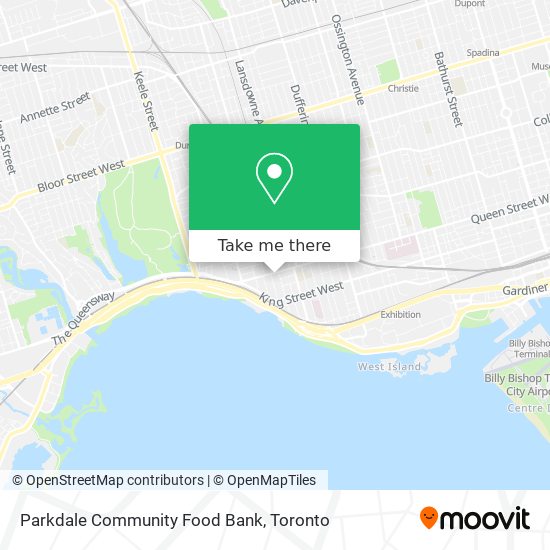 Parkdale Community Food Bank map