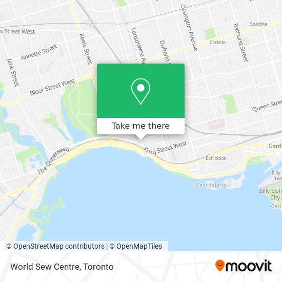 World Sew Centre map