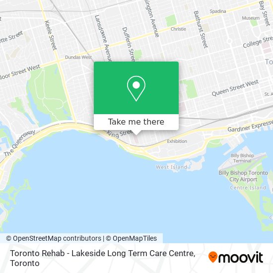 Toronto Rehab - Lakeside Long Term Care Centre map