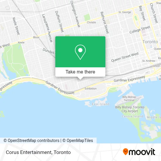 Corus Entertainment map