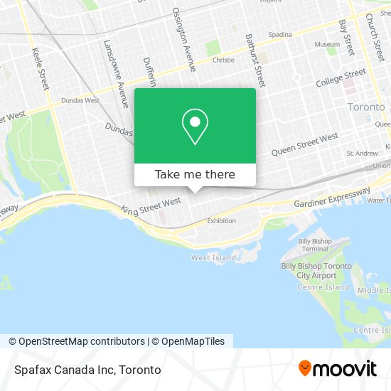 Spafax Canada Inc map