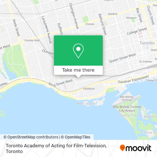 Toronto Academy of Acting for Film-Television map