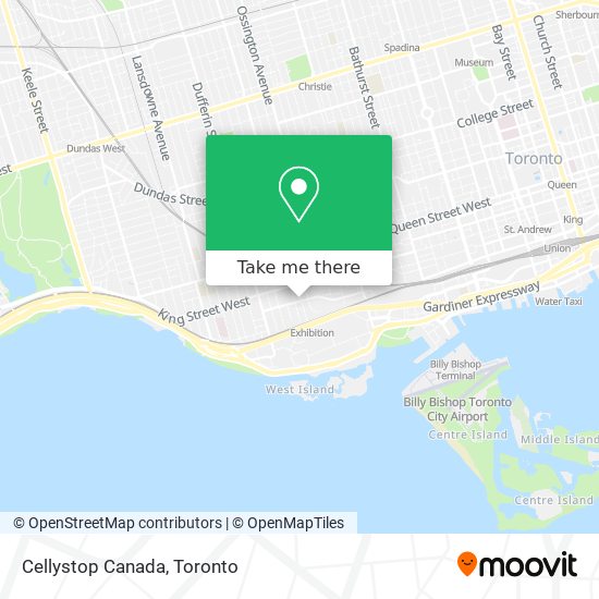 Cellystop Canada map