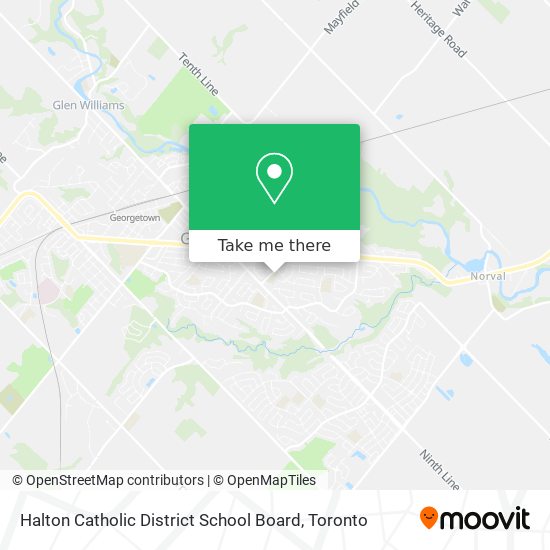 Halton Catholic District School Board map