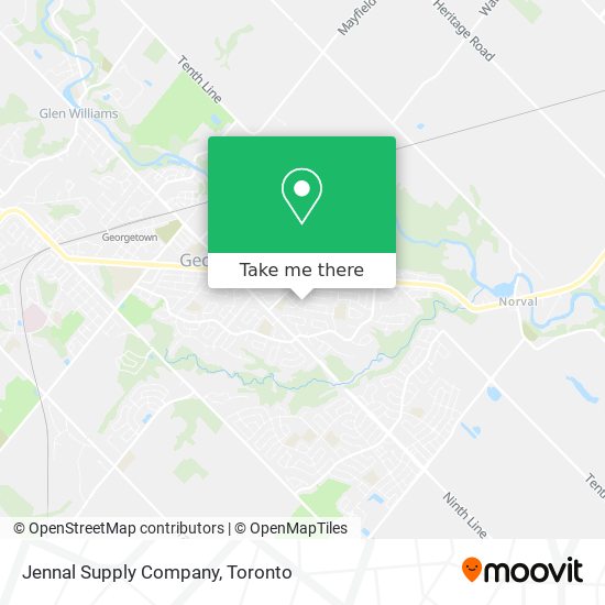 Jennal Supply Company map