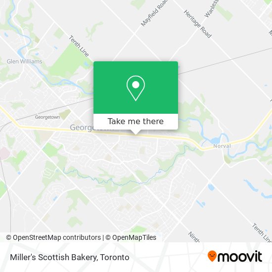 Miller's Scottish Bakery map