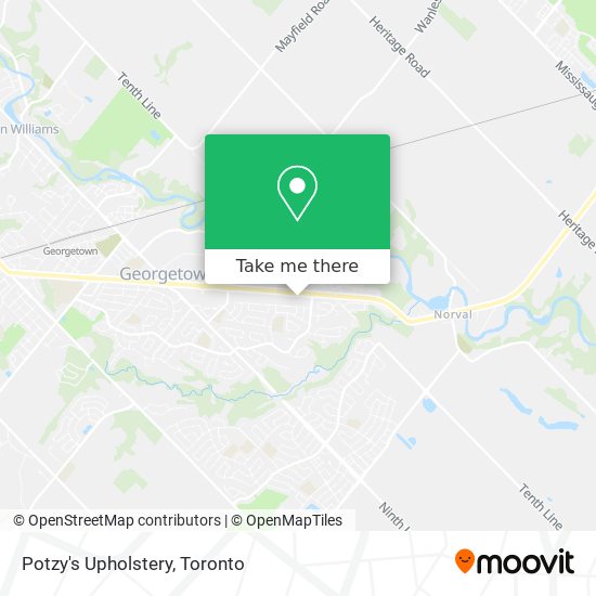 Potzy's Upholstery map