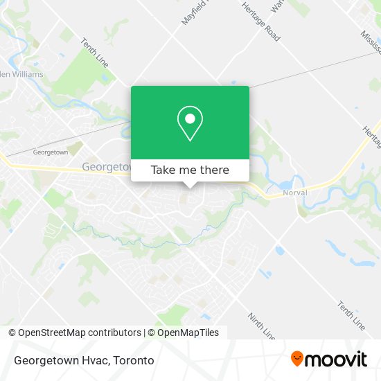 Georgetown Hvac map