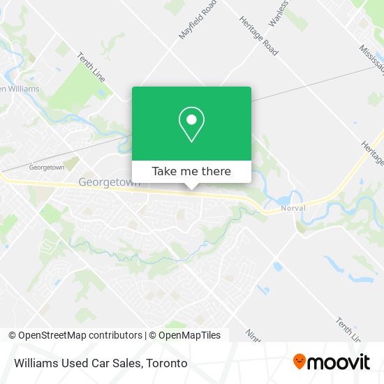 Williams Used Car Sales map