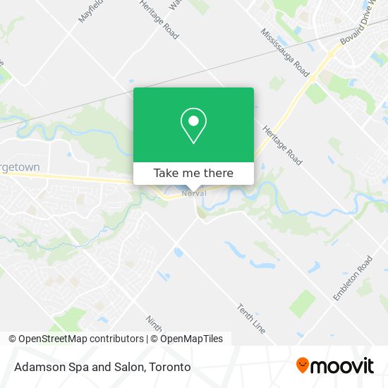 Adamson Spa and Salon map