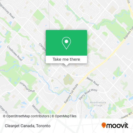 Cleanjet Canada map