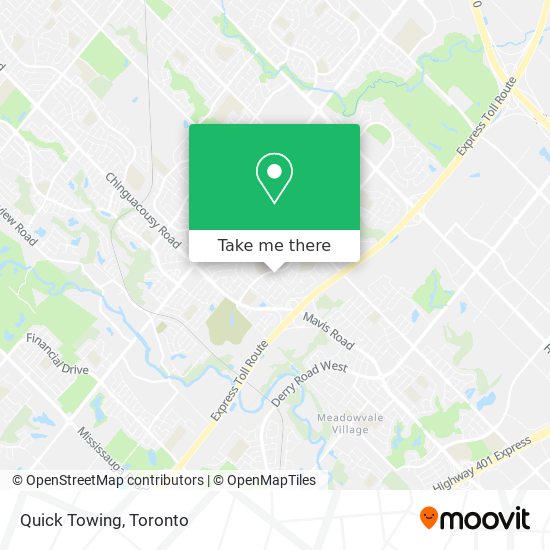 Quick Towing map