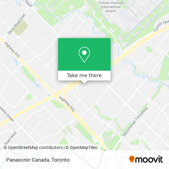 Panasonic Canada map