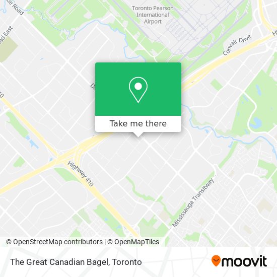The Great Canadian Bagel map