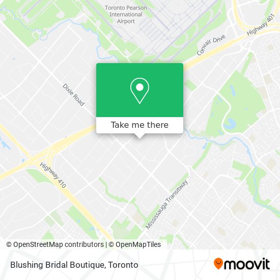 How to get to Blushing Bridal Boutique in Mississauga by Bus