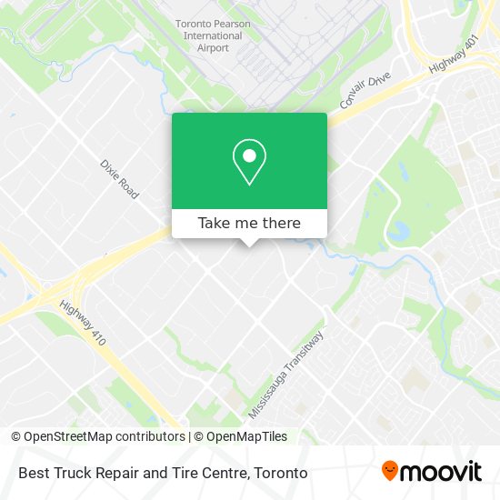 Best Truck Repair and Tire Centre map