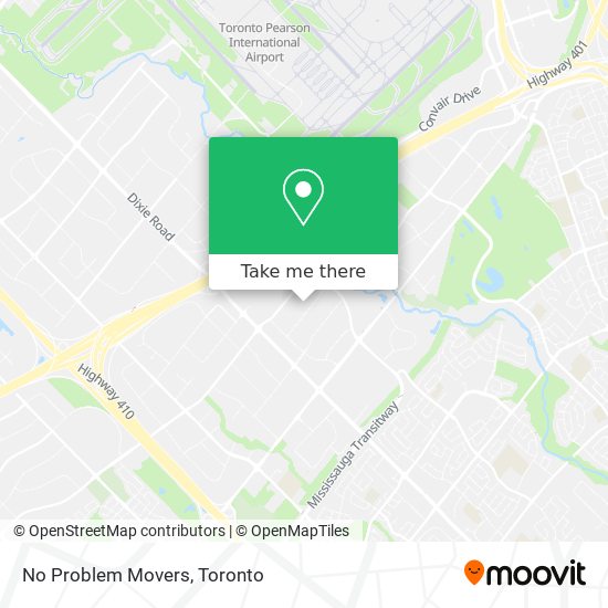 No Problem Movers map