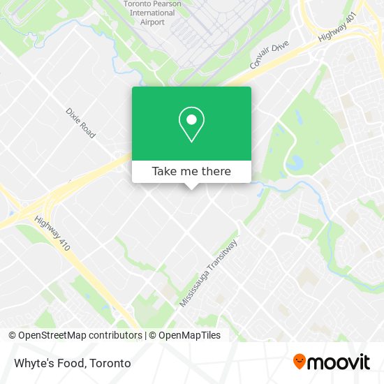 Whyte's Food map