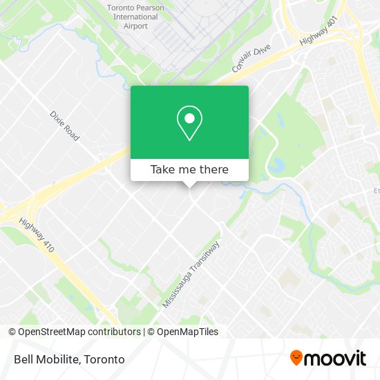 Bell Mobilite map