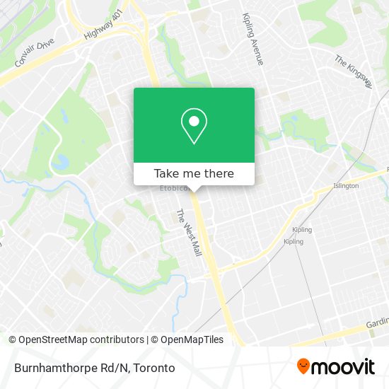 Burnhamthorpe Rd/N map