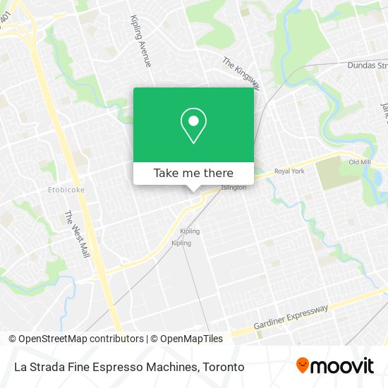 La Strada Fine Espresso Machines map