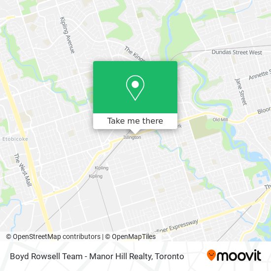 Boyd Rowsell Team - Manor Hill Realty map
