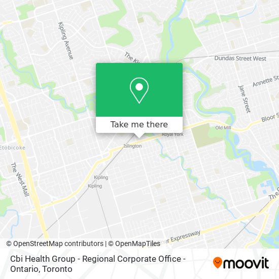 Cbi Health Group - Regional Corporate Office - Ontario map