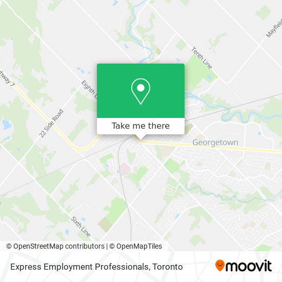 Express Employment Professionals map