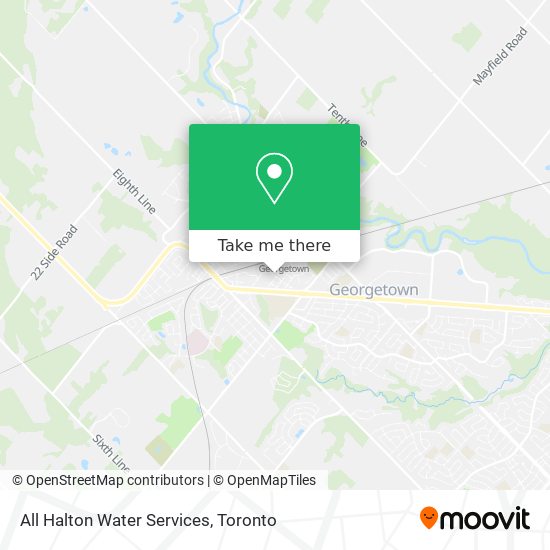 All Halton Water Services map
