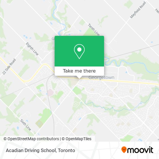 Acadian Driving School map