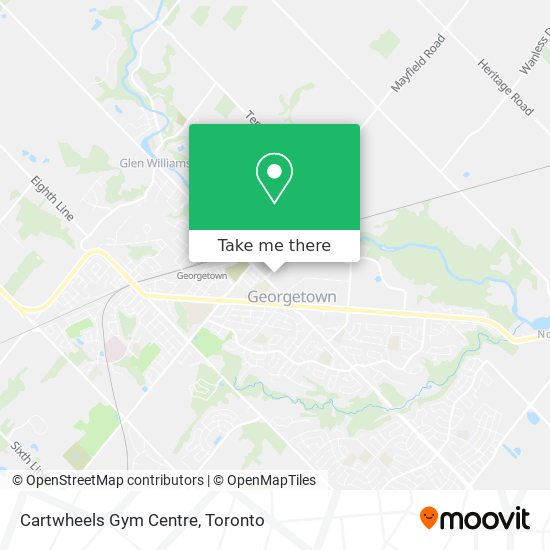 Cartwheels Gym Centre map