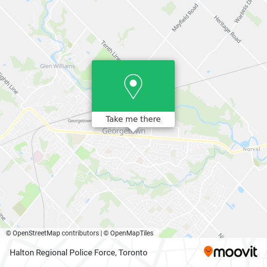 Halton Regional Police Force map