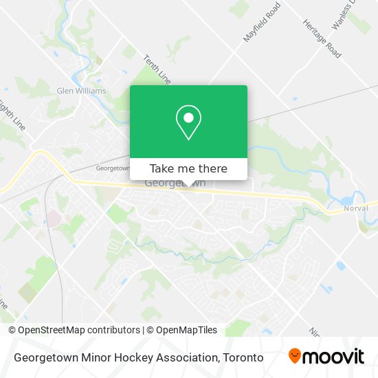 Georgetown Minor Hockey Association map