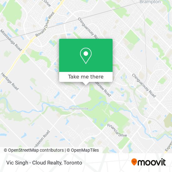 Vic Singh - Cloud Realty map