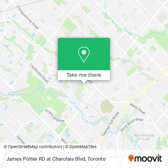 James Potter RD at Charolais Blvd plan