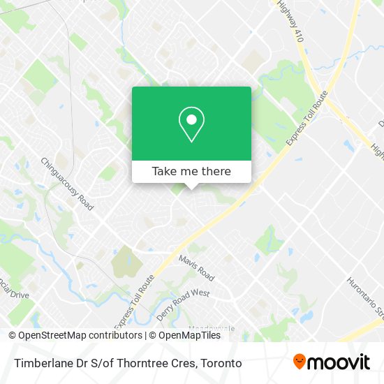 Timberlane Dr S / of Thorntree Cres map