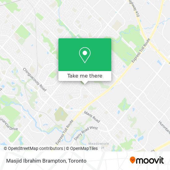 Masjid Ibrahim Brampton map