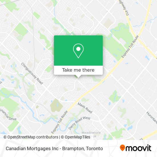 Canadian Mortgages Inc - Brampton map