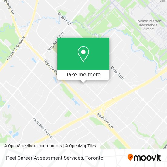 Peel Career Assessment Services map