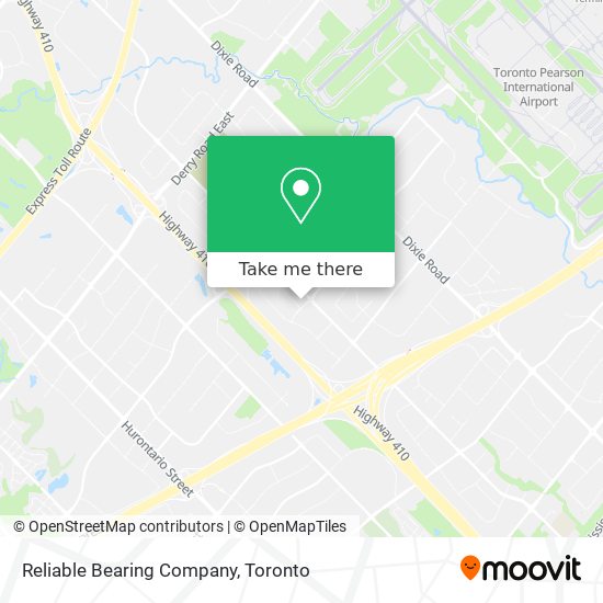 Reliable Bearing Company map