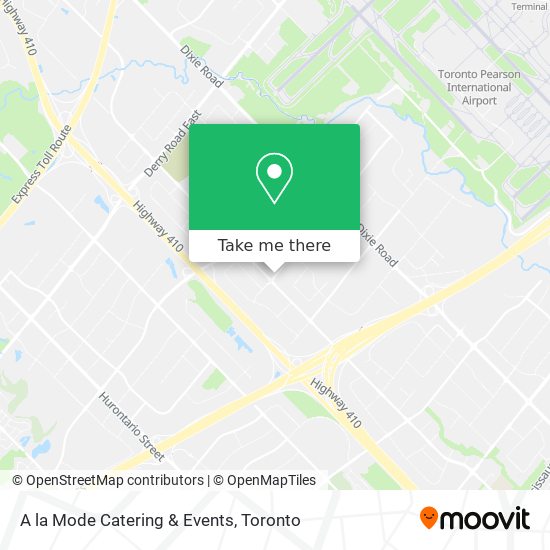 A la Mode Catering & Events map
